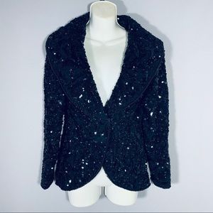 Beaded Black Evening Jacket